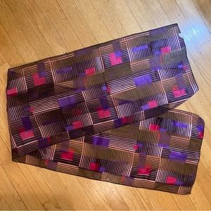 Sheer printed neck scarf